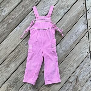 Popsicle Girl's Vintage Pink Corduroy Jumpsuit Size 3